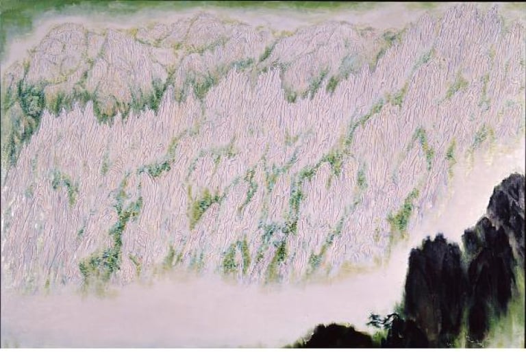 망양대에서 본 만물상 철주봉