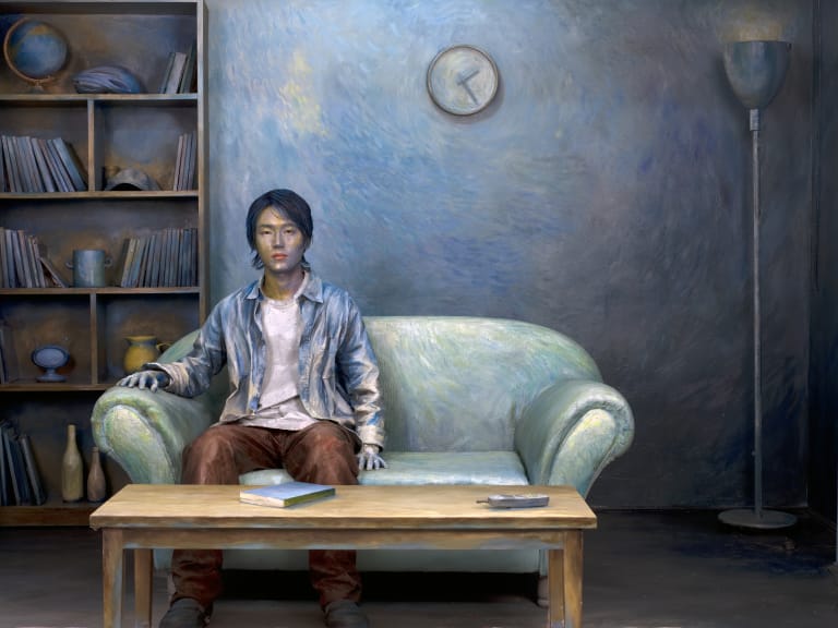 그림이 된 남자