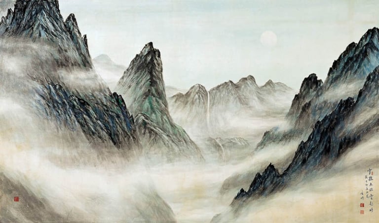 설악토왕운기시(雪嶽土旺雲起時)