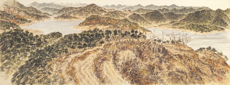 안동호수의 꽃샘추위