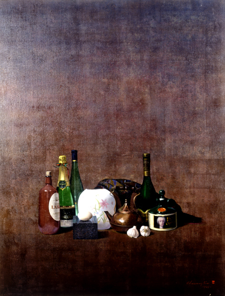 술병이 있는 정물