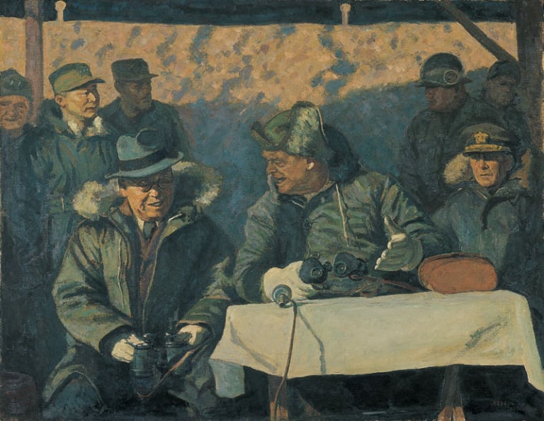 이승만 대통령과 아이젠하워 대통령, 그 참모들