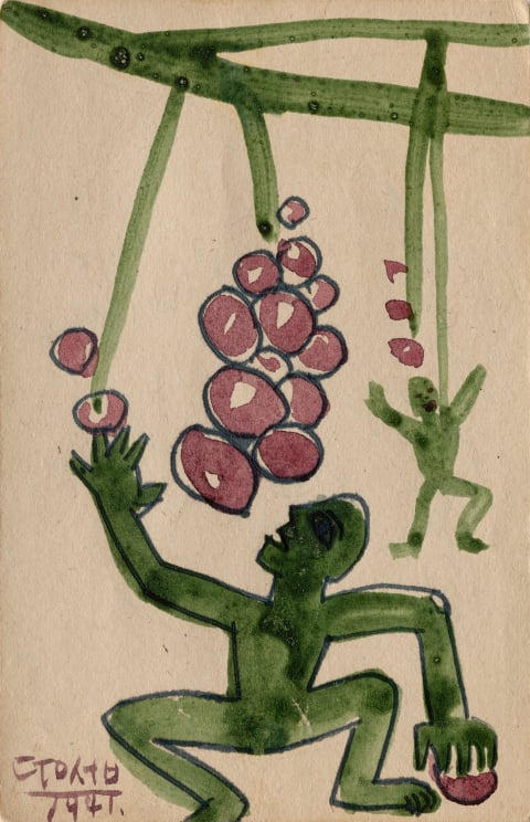 포도 따는 남자 