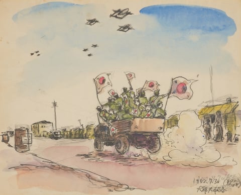 6.25 종군스케치 1952년 7월 30일 끊임없이 들어오는 신병들