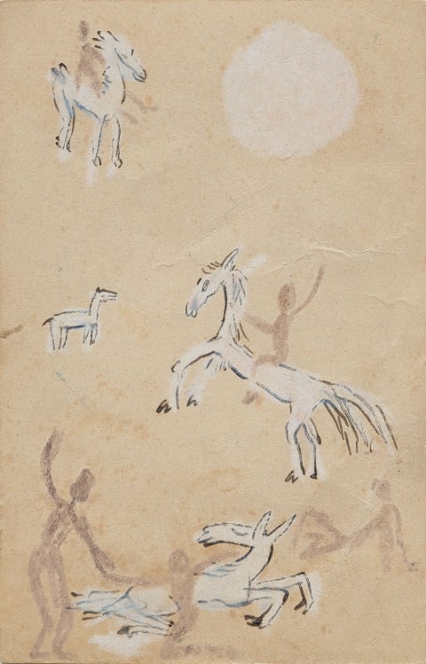 달과 말을 탄 사람들