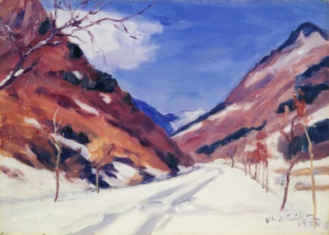 설경-백양사입구