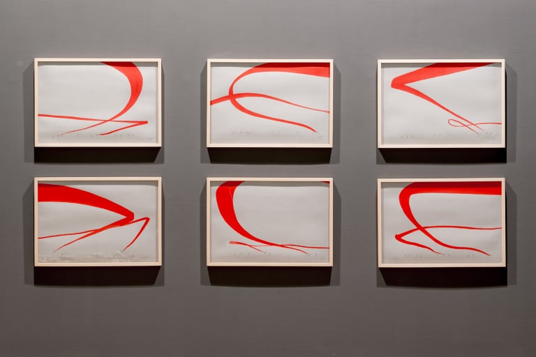 바람 연작 드로잉