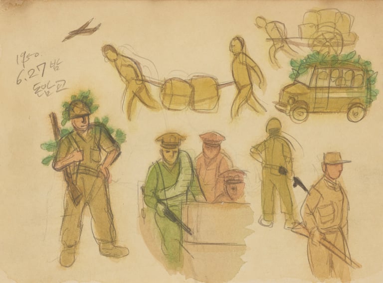 6.25스케치 1950년 6월 27일 반격을 준비하는 국군