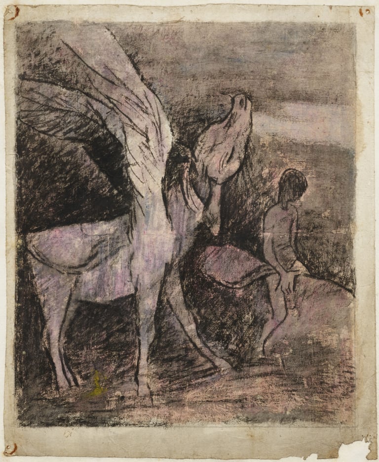 날개 달린 소와 소년