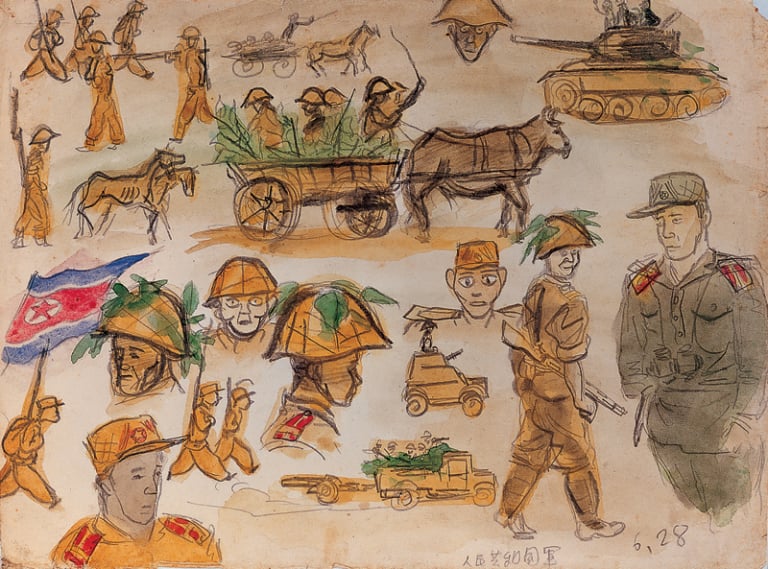 6.25스케치 1950년 6월 28일 국군과 인민군