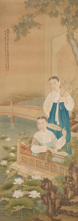 애련미인도