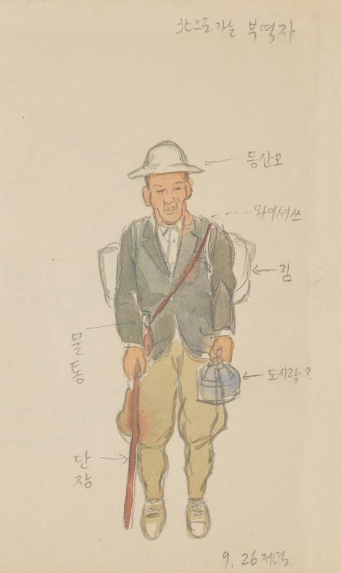 6.25스케치 1950년 9월 26일 북으로 가는 부역자