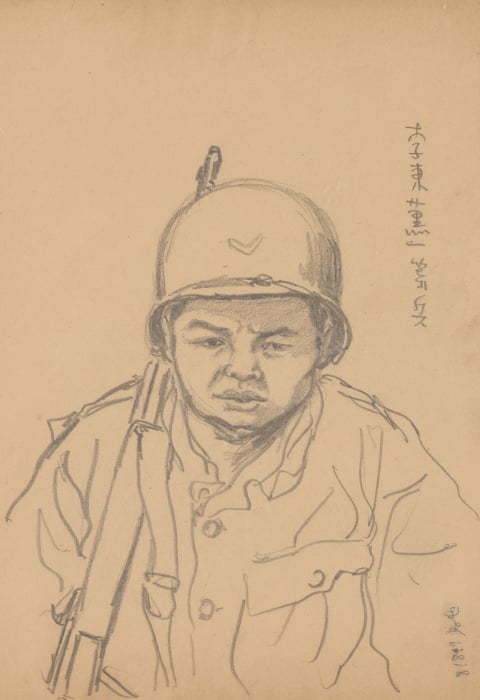6.25 종군스케치 1951년 10월 이동훈 일등병