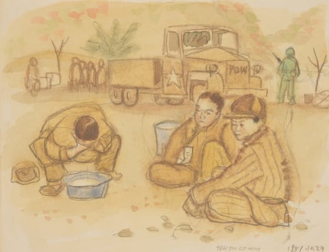 6.25 종군스케치 1951년 10월 29일 중공군의 휴식