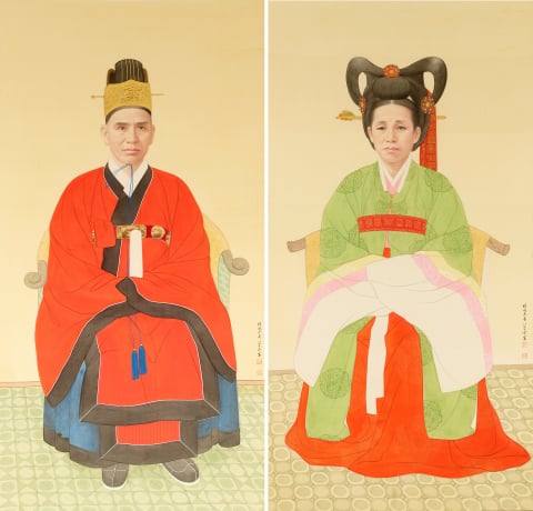 이정규 부부 초상